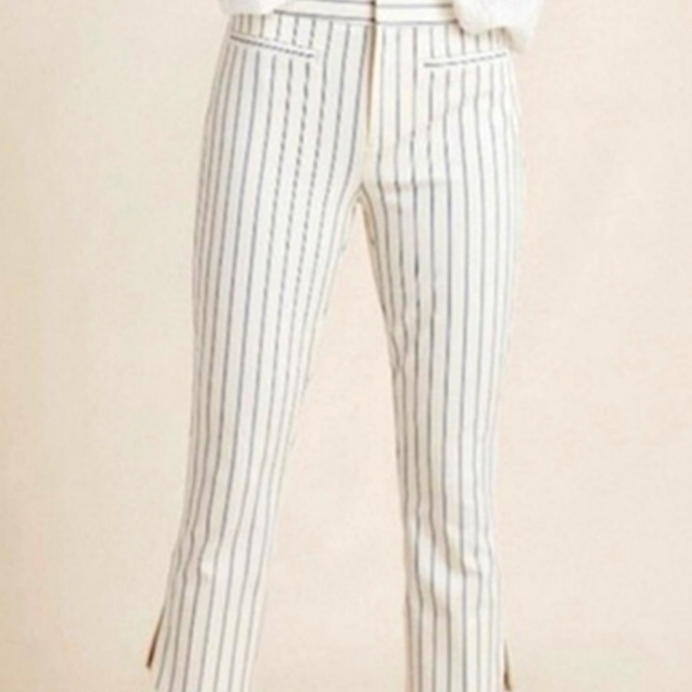 Anthropologie striped, slim, crop pant, size 16